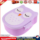 Cartoon Owl Lunch Box Food  Storage Container Portable Bento Box(Purple) Newly