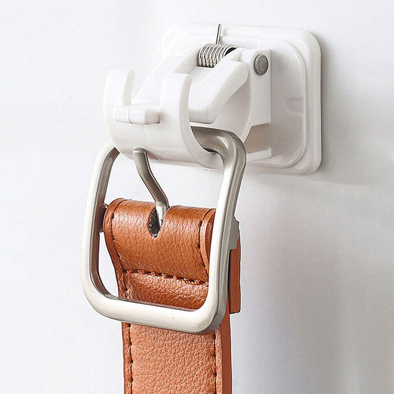 2pcs Self-Adhesive Curtain Rod Holders Bracket Heavy Duty Bathroom Hook Rack Kit