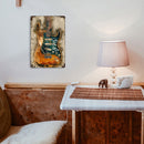 #A Retro Guitar Metal Plate Tin Sign Plaque for Bar Pub Club Cafe Home Decorat