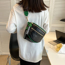 Fashion PU Leather Crossbody Shoulder Bags Large Capacity Women Zip Fanny Pouch