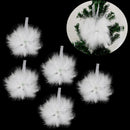 Decoration Christmas Tree Hanging Xmas Ornament Star White Feather Pendant