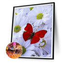 Full Round Diamond Painting 5D Flower Butterfly DIY Mosaic Decoration Handwor