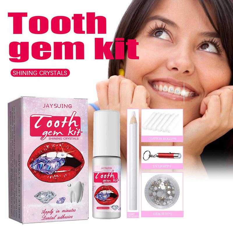 DIY Tooth Jewelry Gems Kit Sturdy Teeth Whitening Gem Kit Professional Ornament