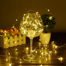 100 LED 12m Solar Copper Wire Lamp Decorative String Light (Warm White) Newly