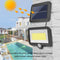 Solar COB LED Light Waterproof Outdoor Courtyard PIR Motion Sensor Spotlight
