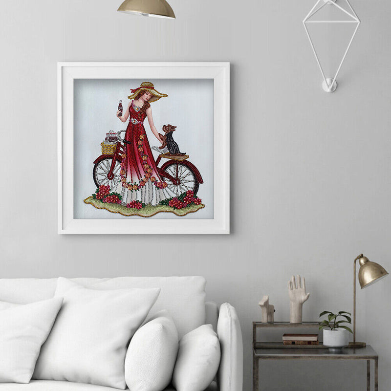 Diamond Painting Partial Special Drill Dress Lady Rhinestone Picture (Y064)