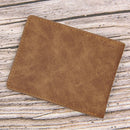 Men Mini Coin Purse Bifold Zipper Card Organize Case Male Pure Color Thin Wal