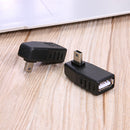 10pc Vehicle Mini USB Male to Female T Type Adapter Mini USB