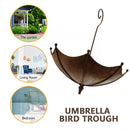 Umbrella Outdoor Bird Feeder Tray Garden Patio Metal Bird Feeders Crafts