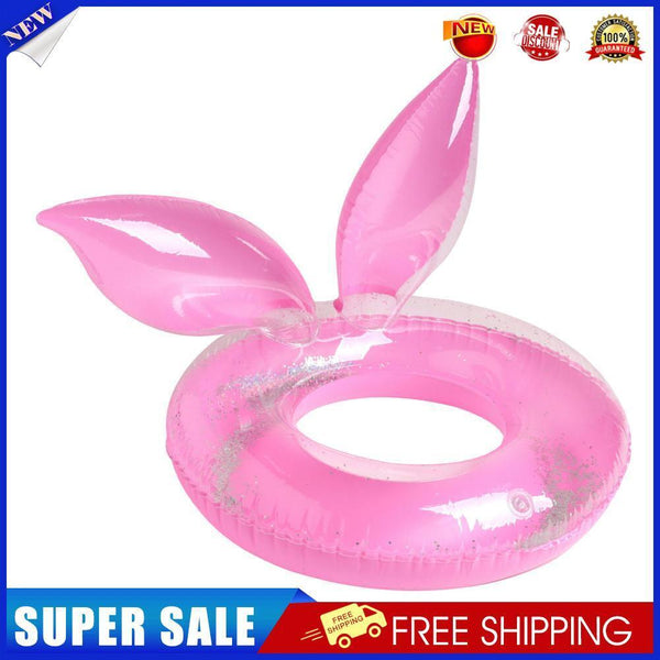 Kids Swimming Ring Cute Rabbit Ears Modeling Reusable Thickening Ring (C)