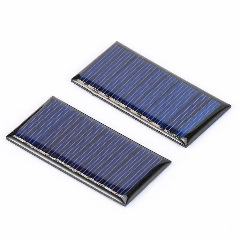 2pcs Solar Cell Module 5V 50mA Polycrystalline Silicone Solar Panel Charger