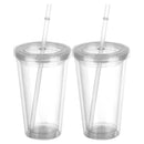 Reusable Straw Cup Drinking Cup Water Bottle With Lid Drink Tea Milk Mug