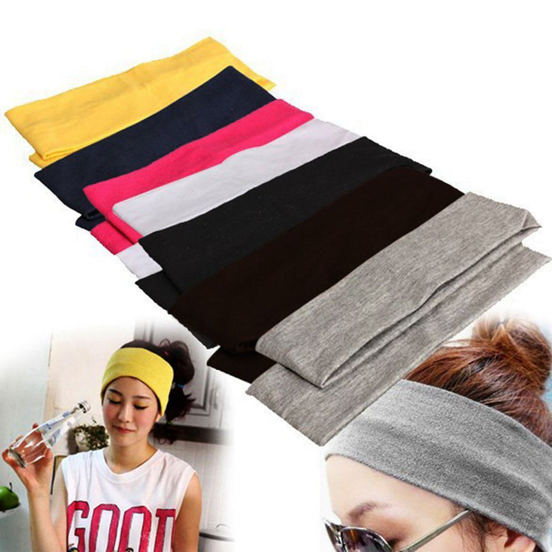 Yoga Hair Bands Sweat Band Hairband Stretch Ribbon Headwear Elastic Headbands