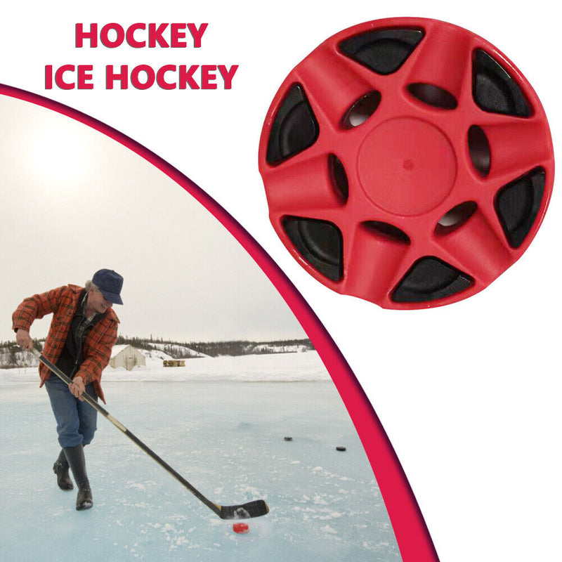 Professional Ice Hockey Puck for Ice Hockey Hockey Practice Balls (Red) Newly