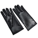 Hip-Hop Dance Gothic Punk Black Gloves Dress Up Halloween Leather Gloves