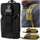 Outdoor Army Bag Cell Phone Belt Loop Hook Case Pouch Holster (Black)