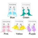 Gift Lovely Jewelry Acrylic  Earrings Little Dinosaur Stud Earrings Geometric