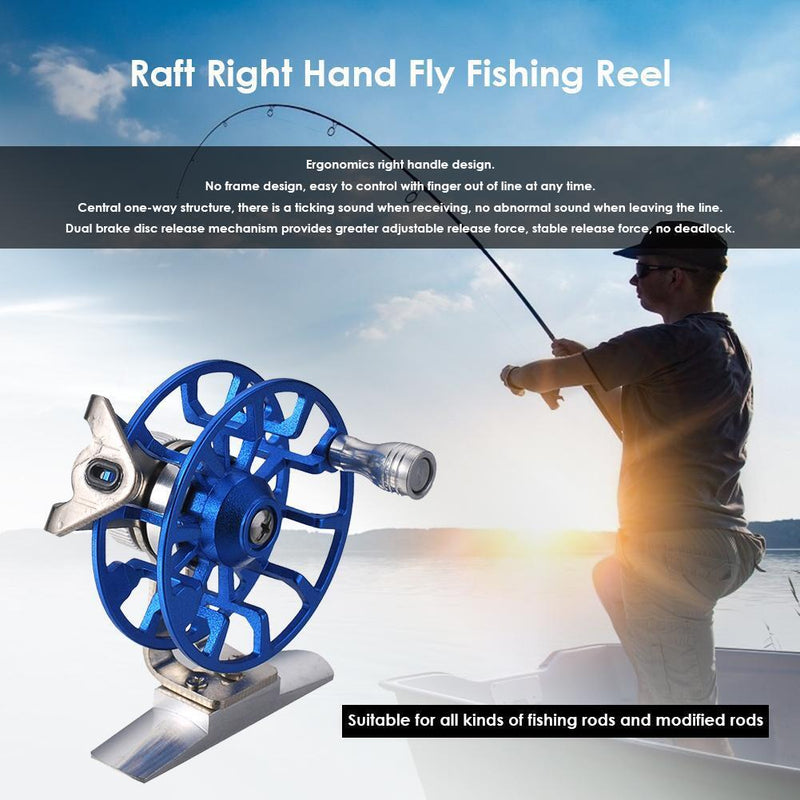 Full Metal Raft Fishing Right Hand Fly Fishing Reel Ice Smooth Rock Wheel