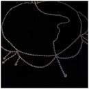 Jewelry Crystal Hair Chain Rhinestone Crystal Water Drop Pattern Head Chain