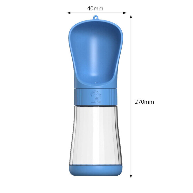 Dog Water Bottle Outdoor Travel Cat Pet Drinking Water Dispenser (Blue)