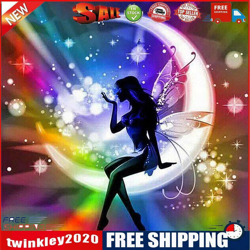 5D DIY Spirits on the Moon Diamond Painting Full Round Drill Picture Decor