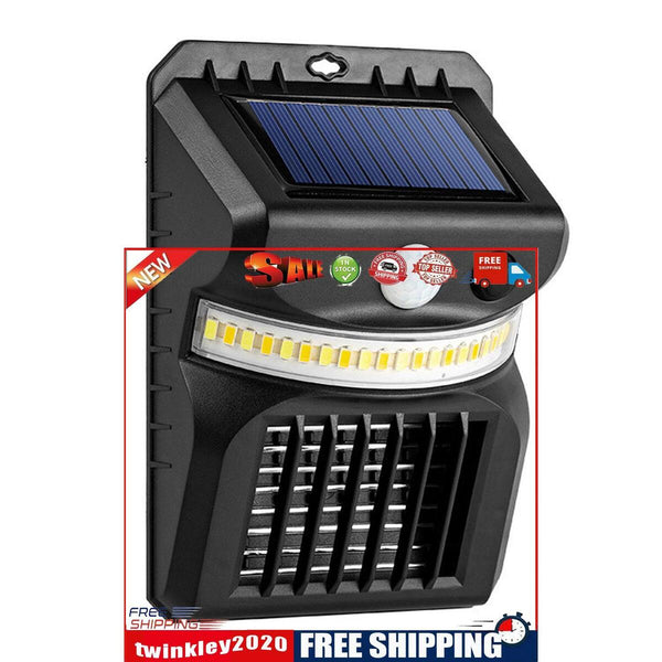 Solar wall lamp electric shock mosquito lamp outdoor waterproof white warm