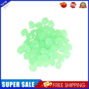 100pcs Luminous Glowing Stones Glow in the Dark Garden Decor Pebble (G)