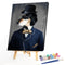 Gentleman Dog Oil Paint By Numbers Kit DIY Acrylic Painting on Canvas Craft