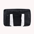 Preppy Style Women Oxford Cloth Shoulder Tote Bag Campus Contrast Color Handbags