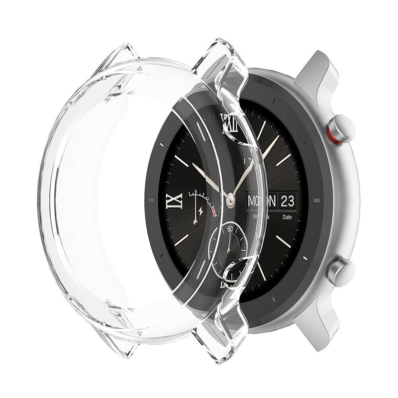 TPU Watch Case Cover for Amazfit GTR 42mm Smart Watch Accessories (White) Newly