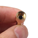 2x Jack 6.35mm Male to 3.5mm Female Plug Connector Mic Audio Screw Adapter