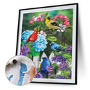 Flower Bird Oil Paint By Numbers DIY Handpainted on Canvas Wall Art (B1040)