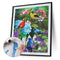 Flower Bird Oil Paint By Numbers DIY Handpainted on Canvas Wall Art (B1040)