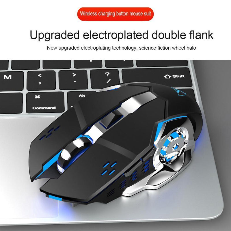K680 2.4G Wireless Rechargeable Backlight Keyboard Keypad Mouse Set (Black)