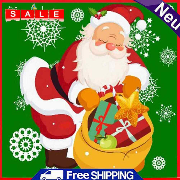 DIY Hand Painted Paint By Numbers Oil Canvas Pictures Christmas Santa Craft Kits