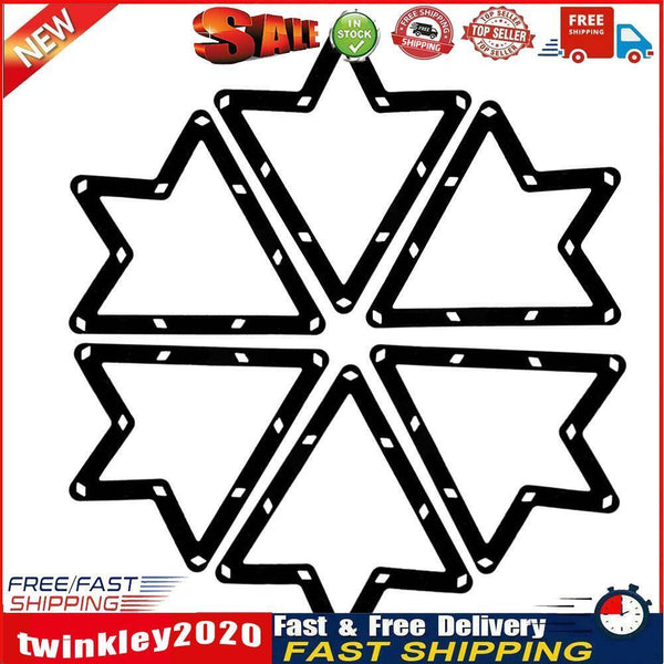 6pcs/Pack 9 Ball/10 Ball Billiard Triangle Magic Rack Sheet Fun Game Parts Newly