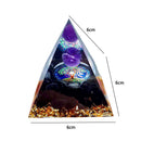 Crystal Energy Tower Healing Reiki Chakra Pyramid Ogan Crushed Stone Decora