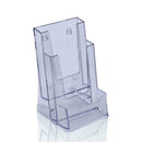 Plastic Clear Tri Fold Brochure Holder Display Stand Box Card G1S3 Business U9C6