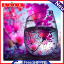 DIY Hand Painted Cup Landscape Acrylic Coloring Picture Oil Paint by Numbers