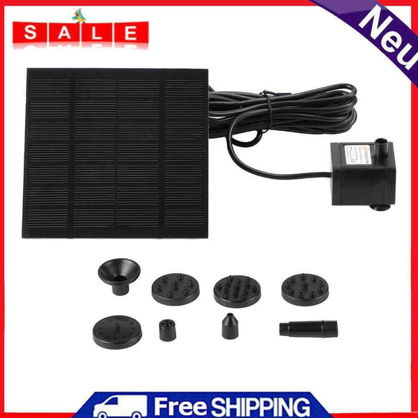 7V 200L/H Solar Panel Powered Water Pump Kits for Aquarium Fountain Pond Lawn