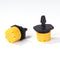 100pcs Adjustable Water Dropper Irrigation Hose Drip Head (Yellow)
