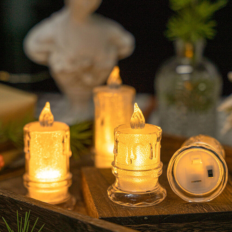 #A LED Flameless Candle Lights Electronic Tea Lights Ornament Wedding Home Decor