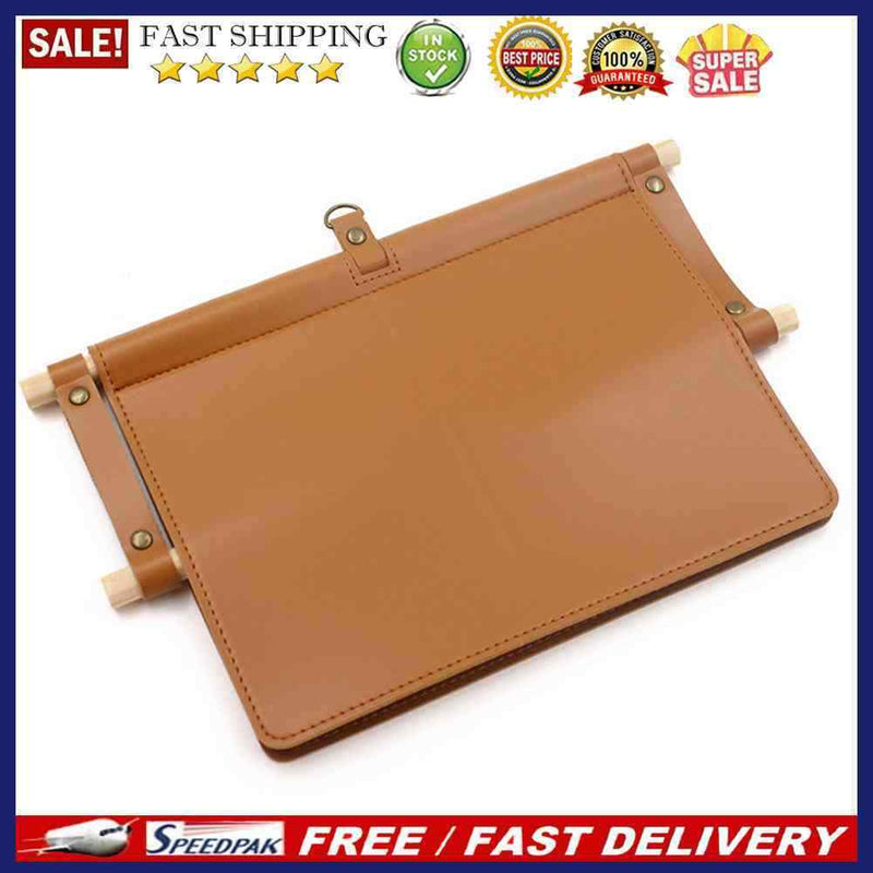 Portable Tissue Hanger Holder Punch Free PU Outdoor Camping Roll Paper Racks