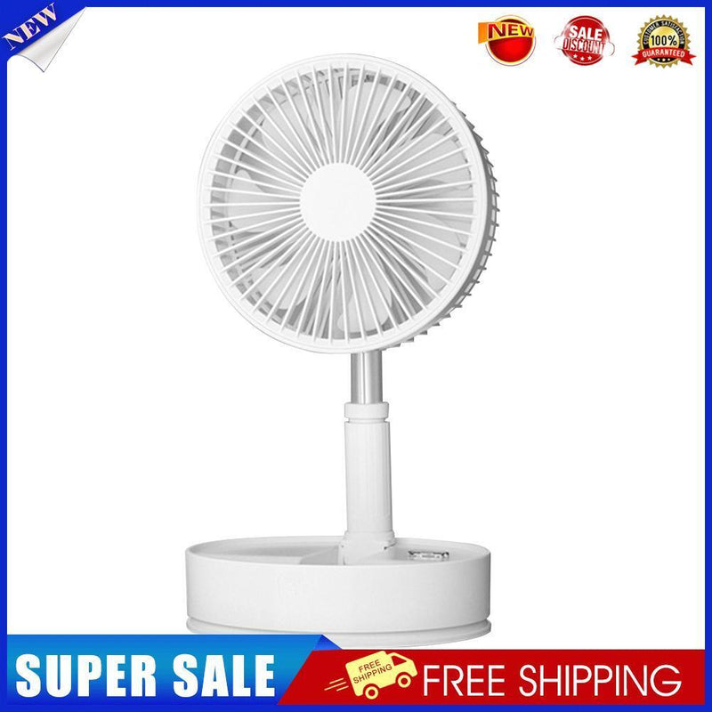 Telescopic Fan Summer Remote Control Desktop Table Floor Standing Fan White