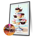 5D DIY Full Drill Diamond Painting Cake Cross Stitch Embroidery Mosaic Kit Craft
