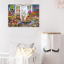 5D DIY Full Drill Diamond Painting Flower Shop Cross Stitch Craft Embroider