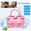 Felt Handbag - Felt Fabric Storage Tote Bags for Nursery Toys Cosmetics Makeu