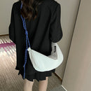 #A Large Capacity Semicircle Crossbody Satchel Korean Students Handbags Purse