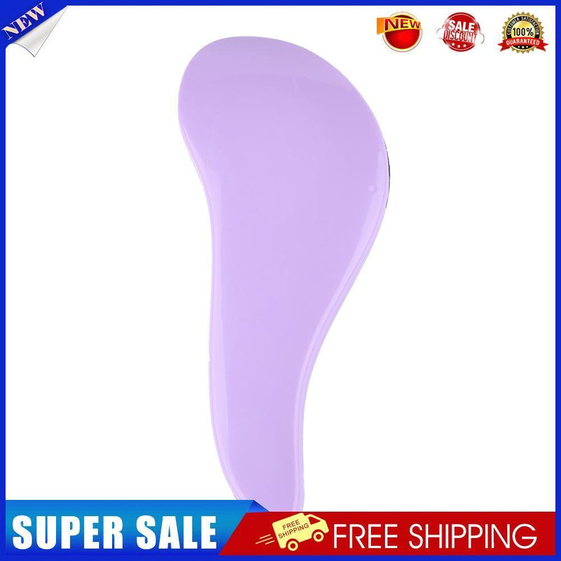 Hair Comb Detangle Hairbrush Massage Brush Curly Style Tool (Light Purple)