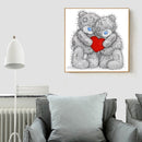 Bear Couple Full Drill Diamond Painting Home Decor DIY Mosaic Kit Picture Newly